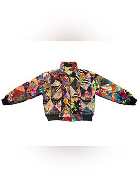 Quilted Statement Bomber sweatshirt Patchwork Handmade